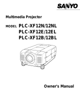 Sanyo PLC-XF12BL User manual
