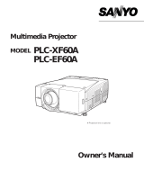 Sanyo PLC-XF60A User manual