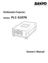 Sanyo PLC-SU07N User manual