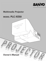 Sanyo PLC-XE50 Owner's manual