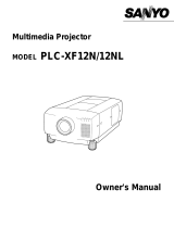 Sanyo PLC-XF12B User manual