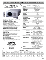 Sanyo PLC-XF30NL User manual