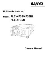 Sanyo PLC-XF35NL User manual