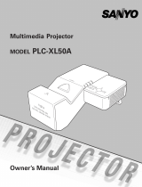 Sanyo PLC-XL50A User manual