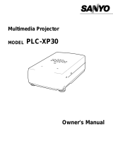 Sanyo PLC-XP30 User manual