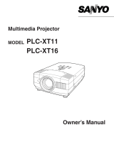 Sanyo PLC-XT11 User manual