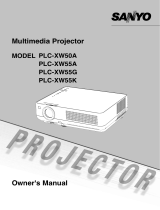 Sanyo PLC-XW55G User manual