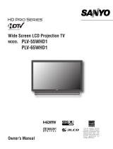 Sanyo PLV-55WHD1 User manual