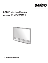 Sanyo PLV-55WM1 User manual
