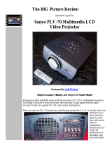 Sanyo PLV-70 User manual