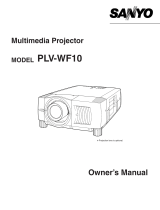 Sanyo WF10 - PLV WXGA LCD Projector User manual