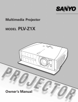 Sanyo PLV-Z1X User manual