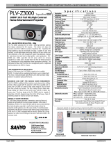 Sanyo PLV-Z3000 User manual