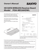 Sanyo POA-MD26HDWL User manual