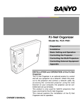Sanyo PJ-Net Organizer POA-PN01 User manual