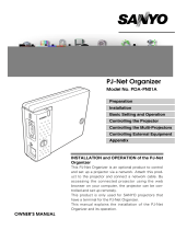 Sanyo PJ-Net Organizer POA-PN01 User manual