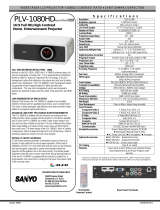 Sanyo PLV-1080HD User manual