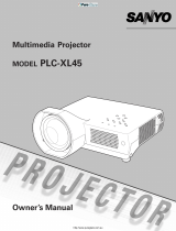 Sanyo Projector PLC-XL45 User manual