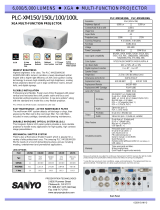 Sanyo PLC-XM100 User manual