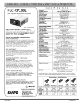 Sanyo PLC-XP100L User manual