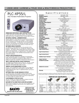 Sanyo Projector PLC-XP55/L User manual