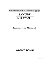 Sanyo Denki E11A202U User manual