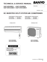 Sanyo SAP-KRV123EH User manual