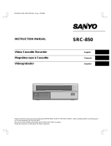 Sanyo SRC-850 User manual