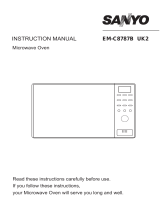 Sanyo Toaster em-c887B User manual