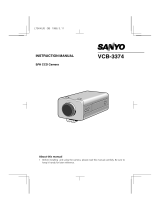 Sanyo VCB-3374 User manual