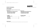 Sanyo VDC-M1024V User manual