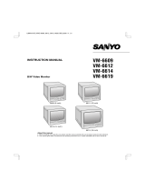Sanyo VM-6609 User manual