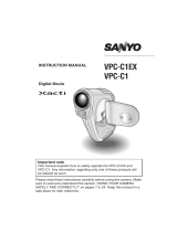 Sanyo VPC-C1 User manual
