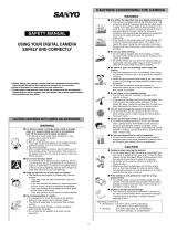 Sanyo VPC-E9 BK User manual