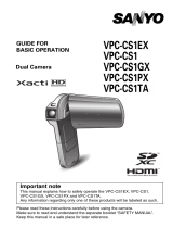 Sanyo VPC-CS1P - Full HD 1080 Video User manual