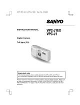 Sanyo VPC-J1 User manual