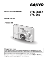 Sanyo VPC S60 - Xacti Digital Camera User manual