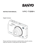 Sanyo VPC-T1284 User manual