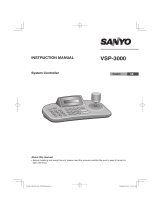 Sanyo VSP-3000 User manual