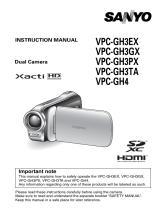 Sanyo Xacti VPC-GH3GX User manual