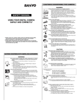 Sanyo Xacti VPC-WH1 User manual