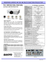 Sanyo PLC-XM100 User manual