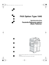 Savin 1045 User manual