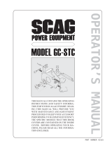 Scag Power Equipment GC-STC (spindle driven, 3-bag catcher) User manual