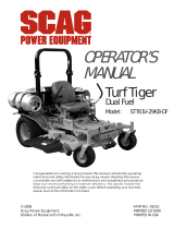 Scag Power Equipment TURF TIGER STT61V-29KB-DF User manual