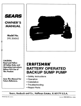 Craftsman 390306062 User manual
