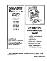 Sears 911.91468 User manual