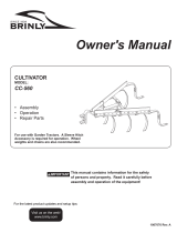 Brinly Cultivator CC-560 User manual