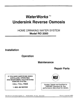 Sears WaterWorks RO 2000 User manual