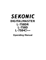 Sekonic L-758DR User manual